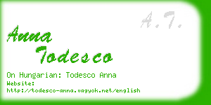 anna todesco business card